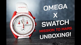 Omega X Swatch Moonswatch - Mission To Mars Unboxing (waited 14 HOURS in line)