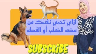 نصائح للعلاج والحماية لو اتعضيت من كلب أو قطه