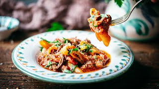 Pennoni with Sausage and Porcini Recipe