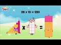 numberblocks 28 times table multiply educational kids @colorart_id learntocount