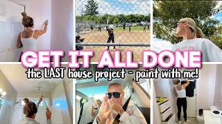 GET IT ALL DONE // the last house project // paint with me - bathroom DIY makeover