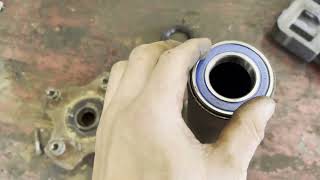 Honda Rancher, 350, 400, TRX350, FM, How To Replace Rear Axle Bearing, Replace Rear Wheel Bearing