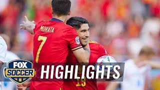 Spain vs. Czech Republic Highlights | UEFA Nations League | FOX SOCCER