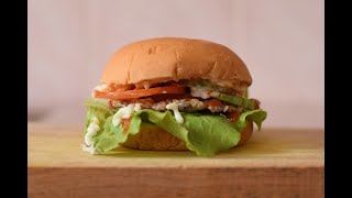 汉堡包：沙丁鱼汉堡 (自制又香又脆的鱼肉片，简单又快速) Sardine Burger(Homemade crispy fish patty)