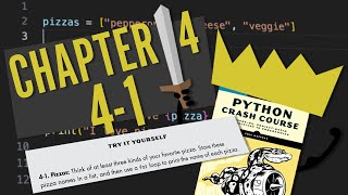 Python Crash Course: Chapter 4 | Try It Yourself 4-1 | Beginner Walkthrough!