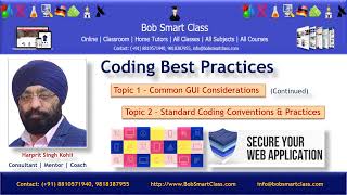 Coding Best Practices - Topic 2 Standard Coding Conventions