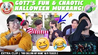 NSD REACT | GOT7's Fun and chaotic Halloween Mukbang! (EXTRA: 'You Calling My Name' M/V TEASER 2)