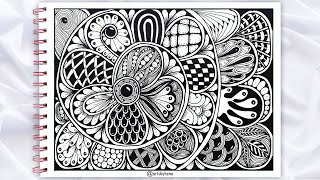 Zentangle Patterns Ideas For Beginners | Zentangle Art | Doodle Pattern