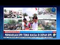 breaking news momen anggota dpr habiburokhman keluar gedung dpr untuk temui massa