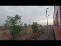 malkapur to akola jn train journey 22865 ltt puri sf exp lhb track sound