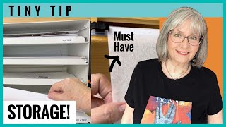 How to store your gel plates and have ready-to-use paper storage as well