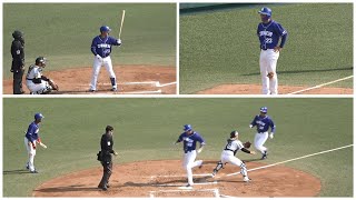 ドラフト6位ルーキー福元悠真が2点タイムリー＆3塁打！（2022年3月9日）