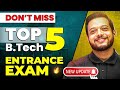 JEE Mains New UPDATE ⚠️ Top 5 ENTRANCE Exams for Engineering 🔥 RJ Sir #jee2025 #iitjee #jeemains