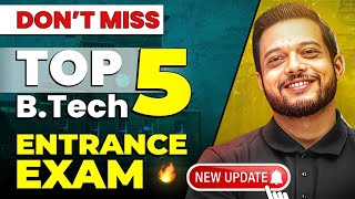 JEE Mains New UPDATE ⚠️ Top 5 ENTRANCE Exams for Engineering 🔥 RJ Sir #jee2025 #iitjee #jeemains