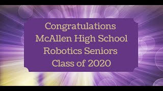 Farewell McHi Robotics 2020 Seniors