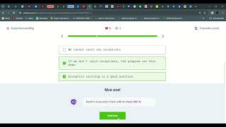 27 Exception Handling | Java Intermediate | Sololearn