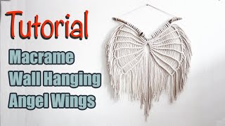 Tutorial Macrame Angel Wings Wall Hanging