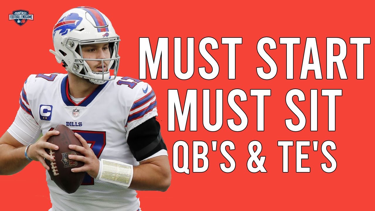 Fantasy Football Start Or Sit Quarterbacks & Tight Ends For Week 9 ...