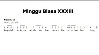 Mazmur Tanggapan 17 November 2024, Edisi Baru, Refren 118