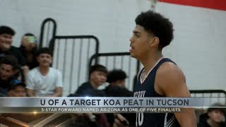 5-star forward and U of A target Koa Peat plays in Tucson