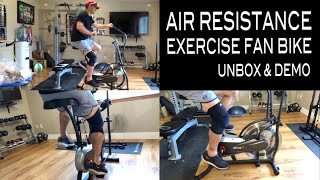 Unbox and Demo: Air Resistance Exercise Fan Bike by AtivaFit