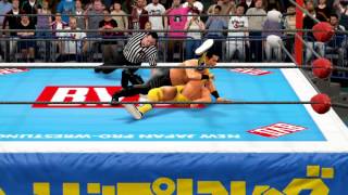 WWE2K16 CAW  蝶野正洋 vs 馳浩 - Masahiro Chono vs Hiroshi Hase