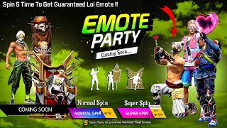 Emote Party Event Free Fire 2024🥳🤯 | Free Fire New Event | Ff New Event | Ff New Event Today
