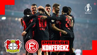Bayer 04 schlägt Fortuna Düsseldorf 4:0 & zieht ins DFB-Pokal-Finale ein | PK mit Alonso und Thioune
