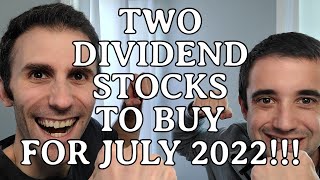 TWO Undervalued Dividend Stocks to BUY in July 2022! | Cheap Dividend Stocks | Dividend Investing