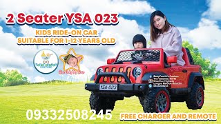 2 Seater Rechargeable Big Jeep YSA-023 Ride-on Car for Kids