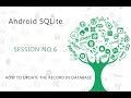 Android SQLite Database Tutorial 6 # Update values in SQLite Database table using Android   YouTube