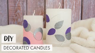 DIY Tutorial Decorated candles | Candele decorate | Verzierte Kerzen