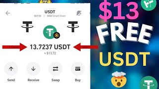 Claim $13 FREE USDT In 2025 - Best USDT Telegram BOT | New Crypto Mining S!te