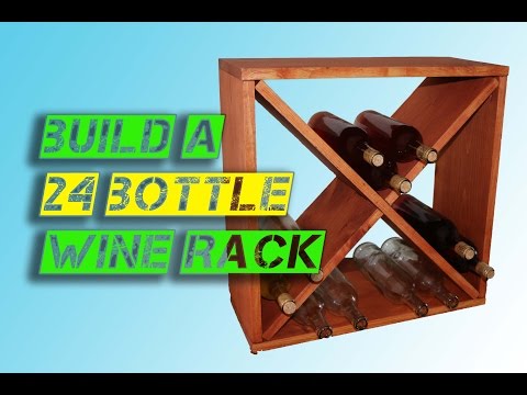 How to make a 24-bottle wine rack storage cube How to make a 24-bottle wine rack storage cube