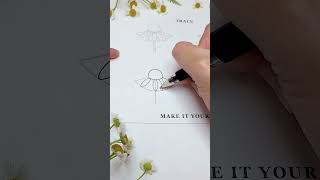 Drawing a Chamomile flower the super easy way from the ultimate flower drawing book 💐🥰✨