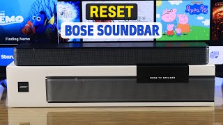 Bose TV Speaker: How to Factory Reset! [Soundbar]