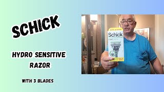 Schick Hydro Sensitive Razor,1 Razor Handle and 3 Cartridges