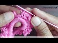 super easy crochet valentine hair scrunchies crochet tutorial ถักยางรัดผมโครเชต์ง่ายมากๆ