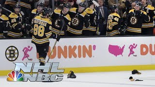 David Pastrnak nets fourth hat trick of season for Bruins vs. Canadiens | NBC Sports