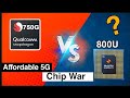 Snapdragon 750G Vs Dimensity 800 U | MediaTek Vs Snapdragon Affordable 5G Processor | The b tech