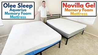 Olee Sleep Aquarius Memory Foam vs Novilla Memory Foam - Mattress Comparison!