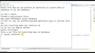 How to insert data into database using jsp on eclipse Part - 4 | jsp / Servlet