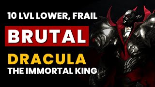 V Rising - BRUTAL Dracula the Immortal King | 10 Levels Lower, Frail, Almost No Hit | 1.0 Boss Kill