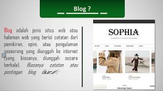 Blog , Pengertian dan Dasar Pembuatan Blog