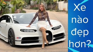 Bugatti Chiron homemade supercar and real car , which one is more beautiful? | Nhết TV | Hồng Rosa |