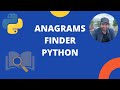 Python | Webster's Dictionary Anagrams Finder in Python