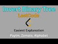 Invert Binary Tree|LeetCode|Easiest Solution|Binary Tree 