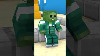 When Zombie IQ 999 Plays Squid Game Dalgona Candy | Monster School Minecraft Animations