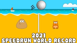 2021 Speedrun World Record: Hard Mode in Pou (Beach Volley)