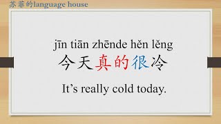 Learn Chinese from the origin: 真/really/true/degree adverb/HSK 1 words/Beginners